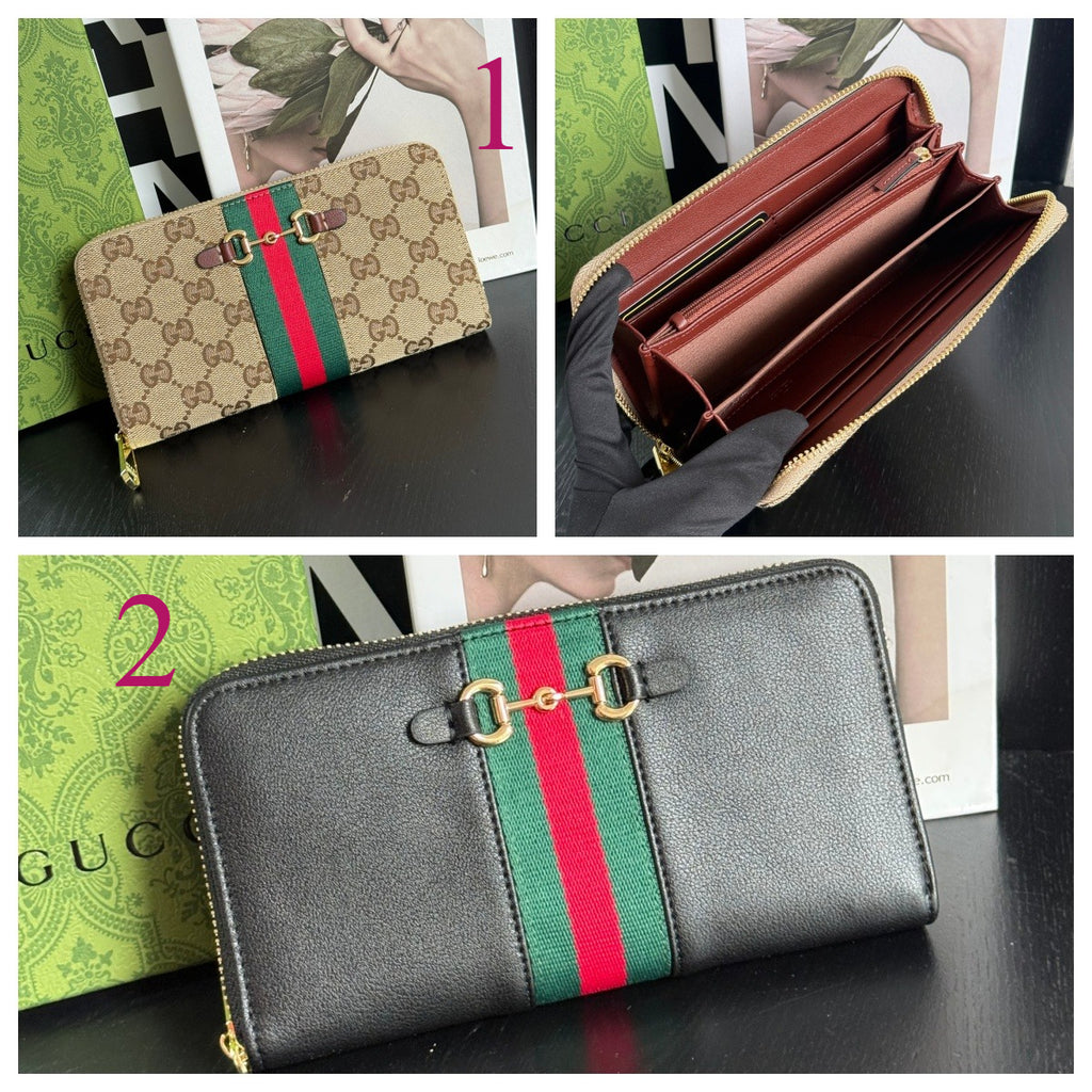 Cartera larga Monogram Stripe 010