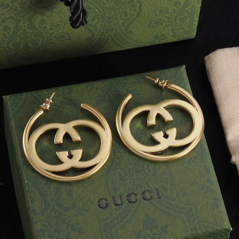 Oversized Interlocking-G Drop Earrings