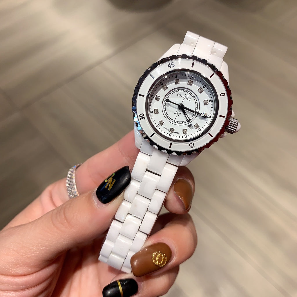 Stone-Accent Round Quartz Bracelet Watch - 32mm and 39mm 006