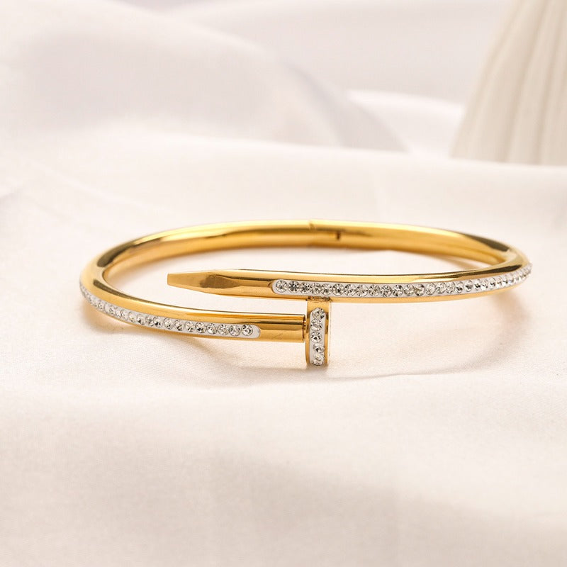 Bracelet jonc clou en acier inoxydable 304 - Options de style