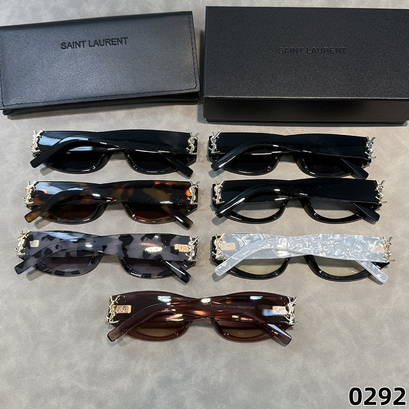 Gafas estrechas esculpidas - Opciones de lentes transparentes y tintadas