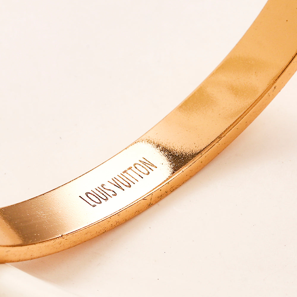 Bracelet jonc monogramme en acier inoxydable 304 à bord perlé