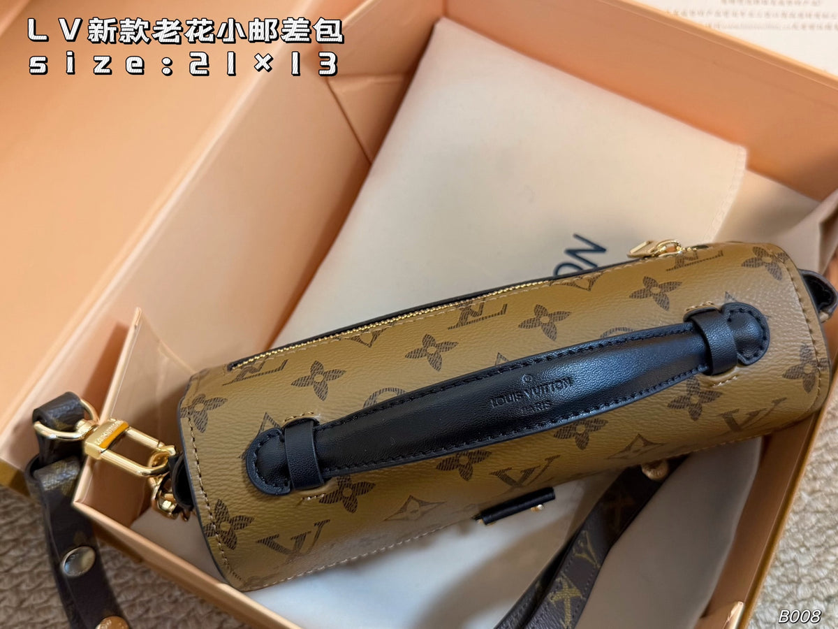 Monogram Mini Messenger Bag with Chain Strap — view 10