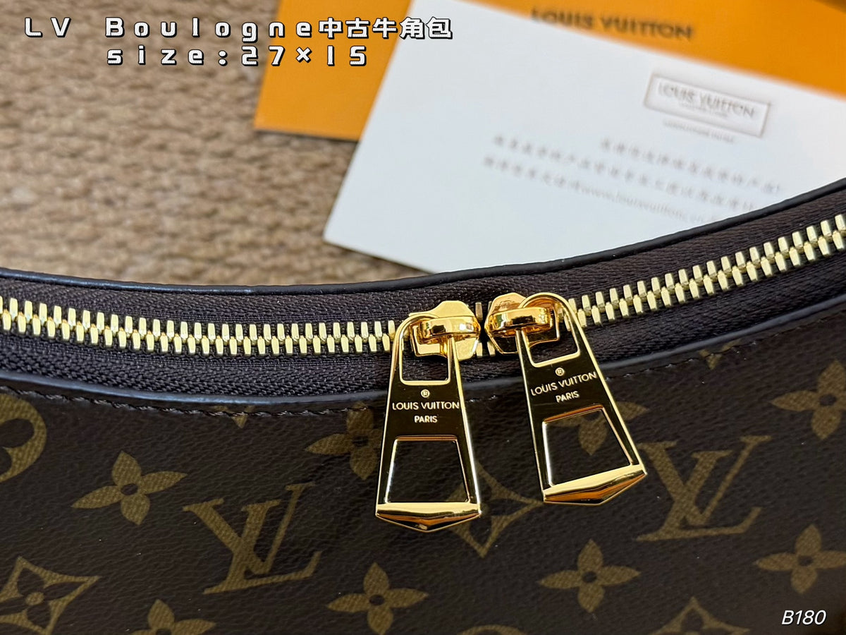 Monogram Crescent Bag with Chain Strap — view 1