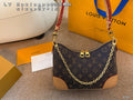 Monogram Crescent Bag with Chain Strap — view 9