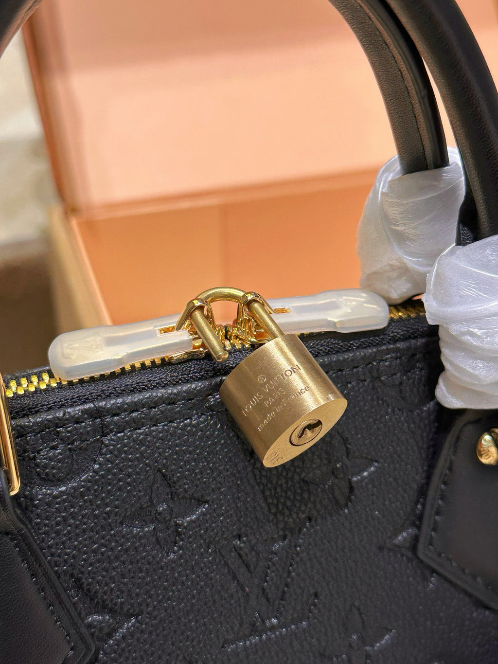 Black Embossed Dome Satchel — view 3