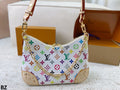 Multicolor Monogram Crescent Shoulder Bag — view 2