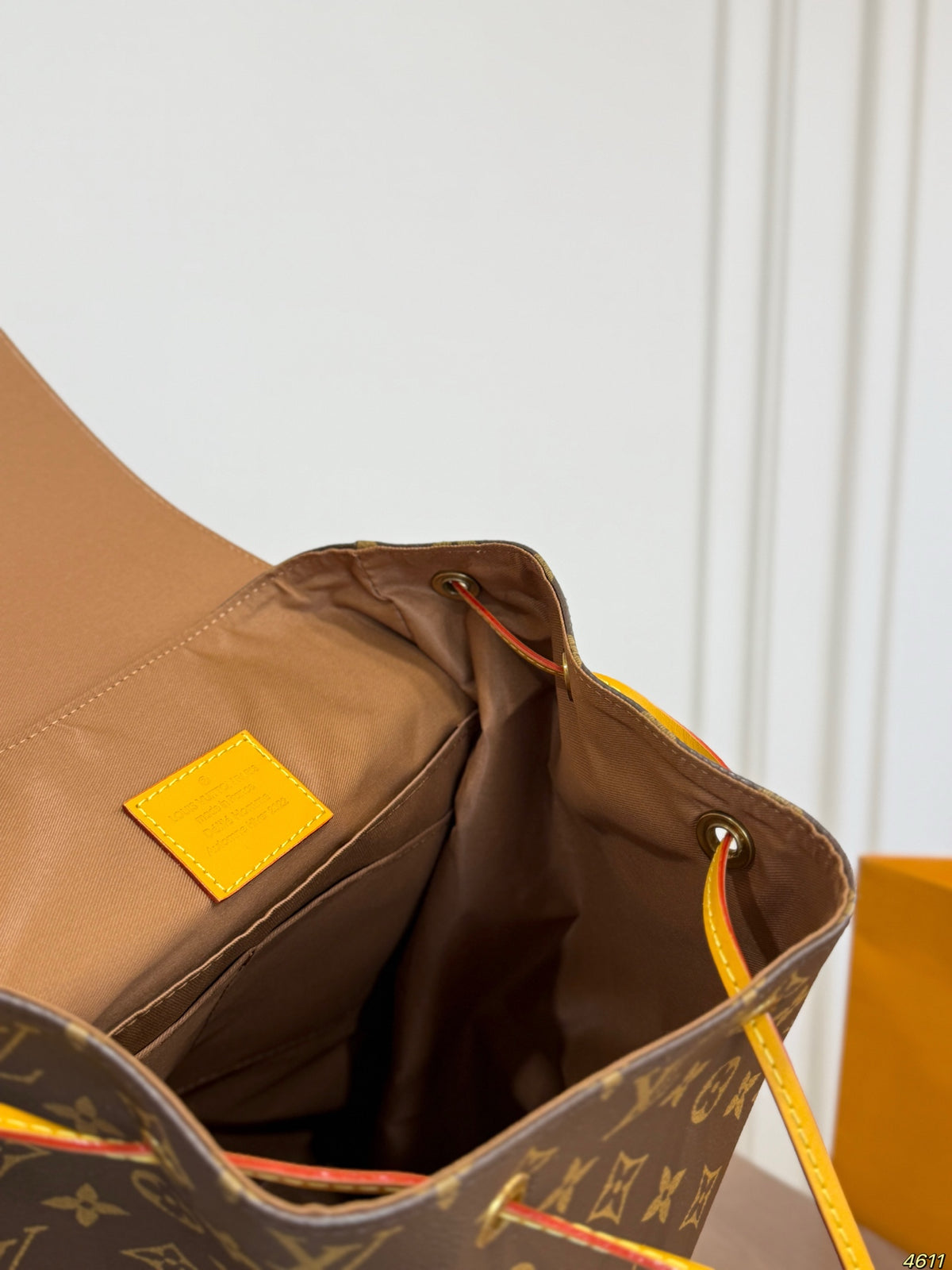 Monogram Flap Backpack with Front Pockets — view 3