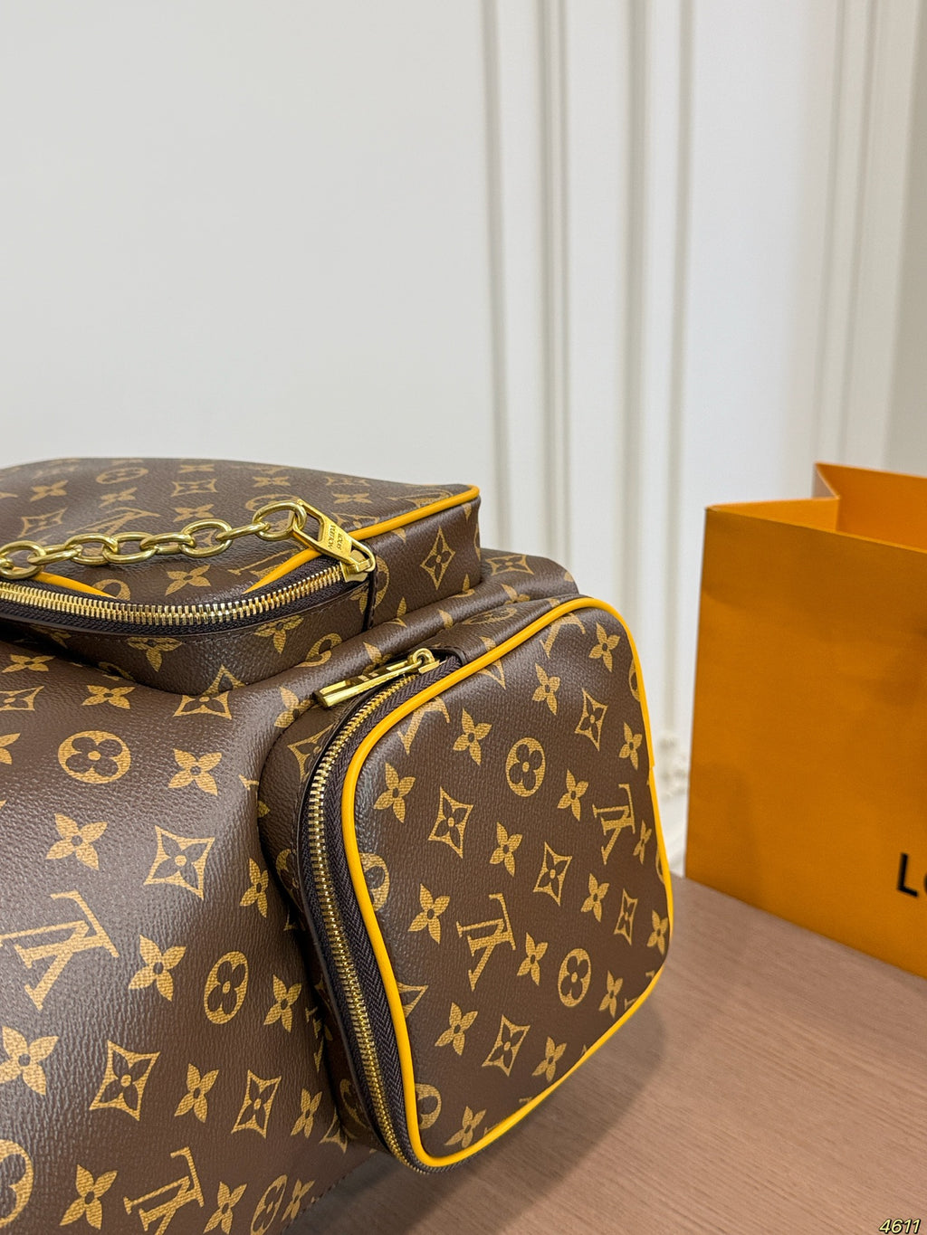 Monogram Flap Backpack with Front Pockets — view 4