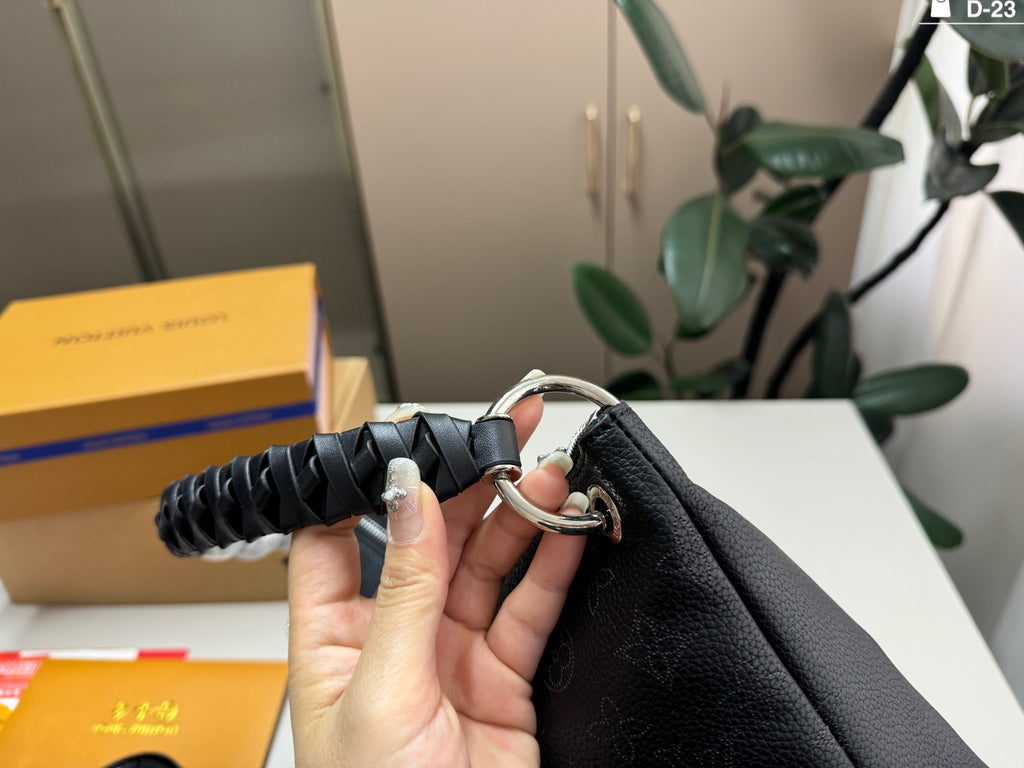 Braided-Handle Shoulder Bag with Ring Charms — view 3