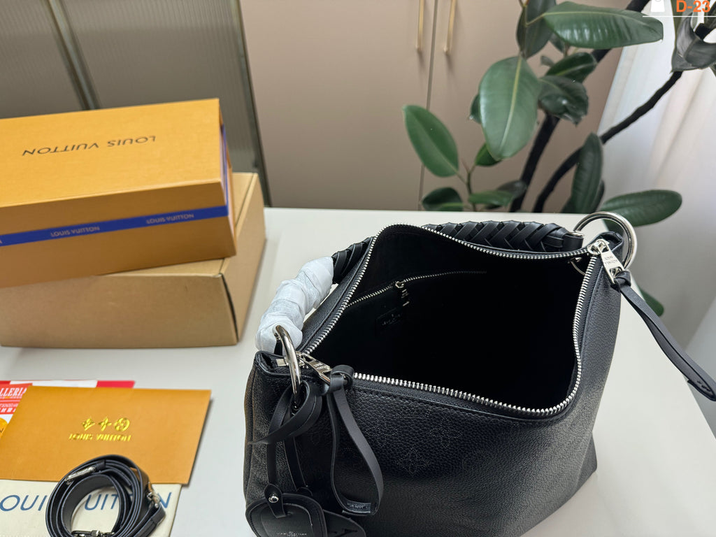 Braided-Handle Shoulder Bag with Ring Charms — view 6
