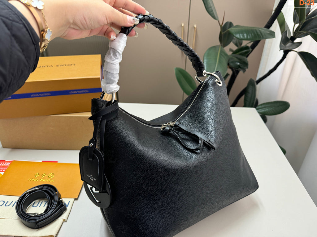 Braided-Handle Shoulder Bag with Ring Charms — view 9