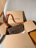 Monogram Flap Shoulder Bag with Chain Detail — view 1