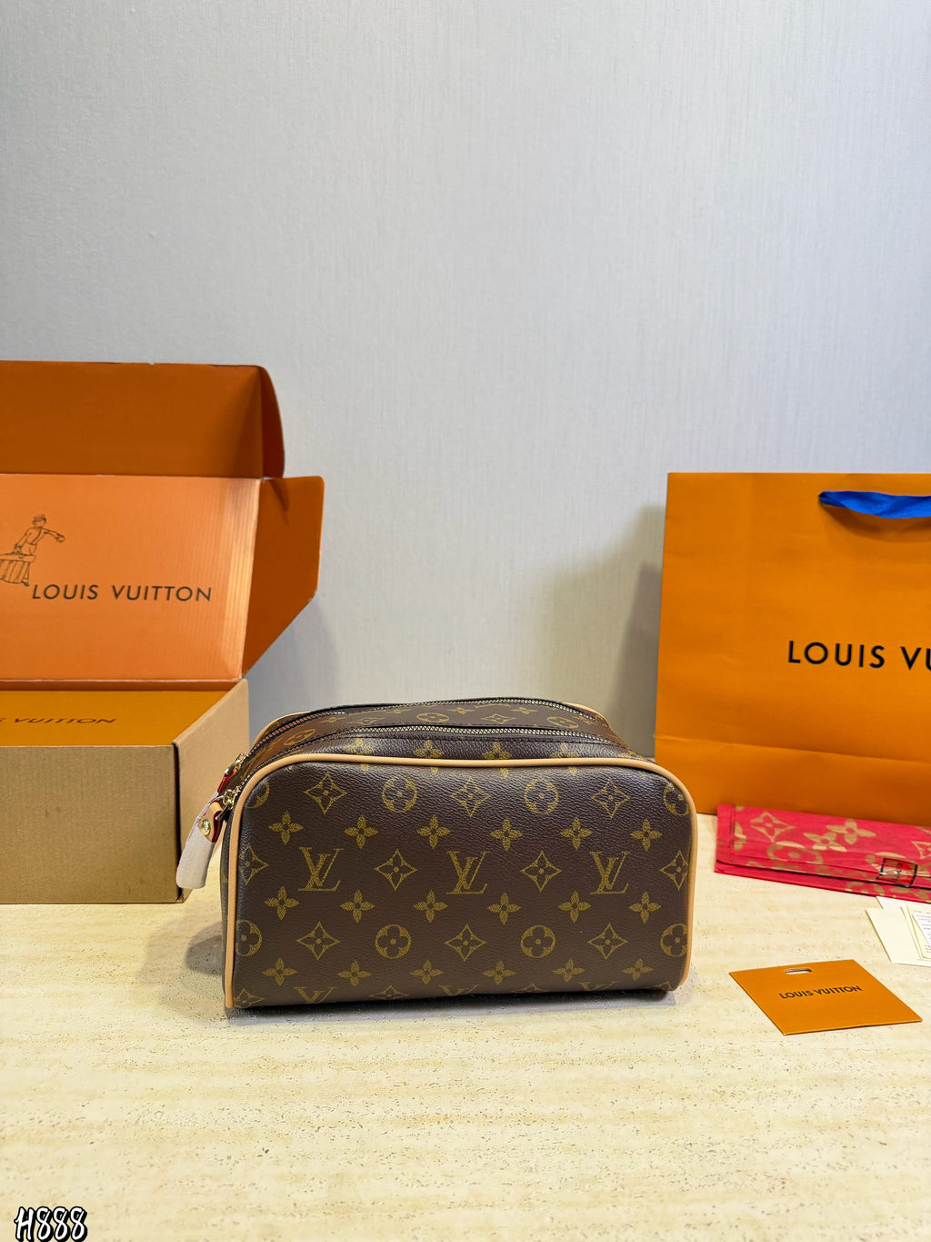Monogram Zip Toiletry Bag — view 1
