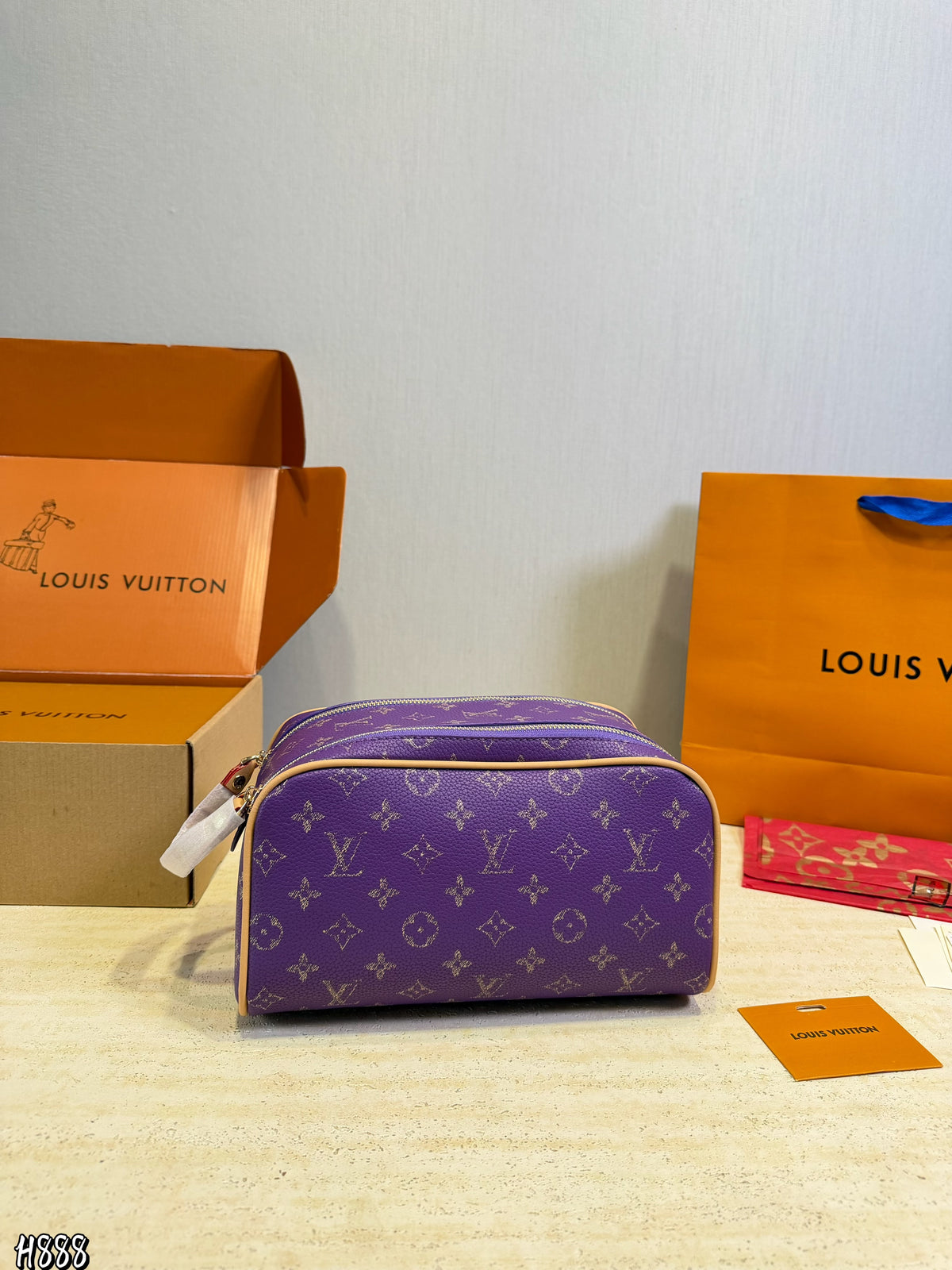 Monogram Zip Toiletry Bag — view 10