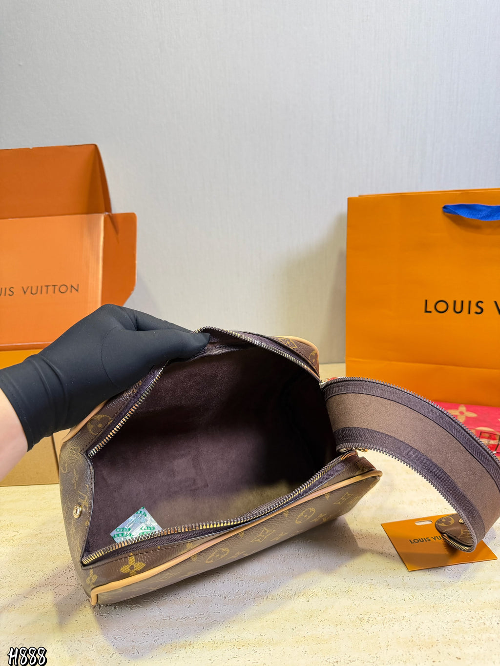 Monogram Zip Toiletry Bag — view 7