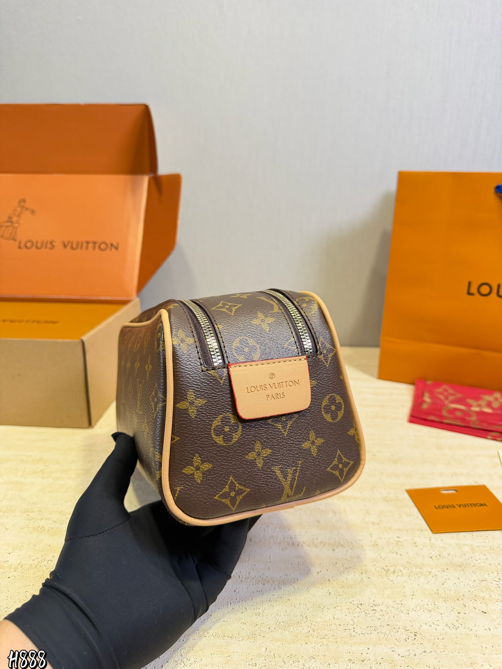 Monogram Zip Toiletry Bag — view 9
