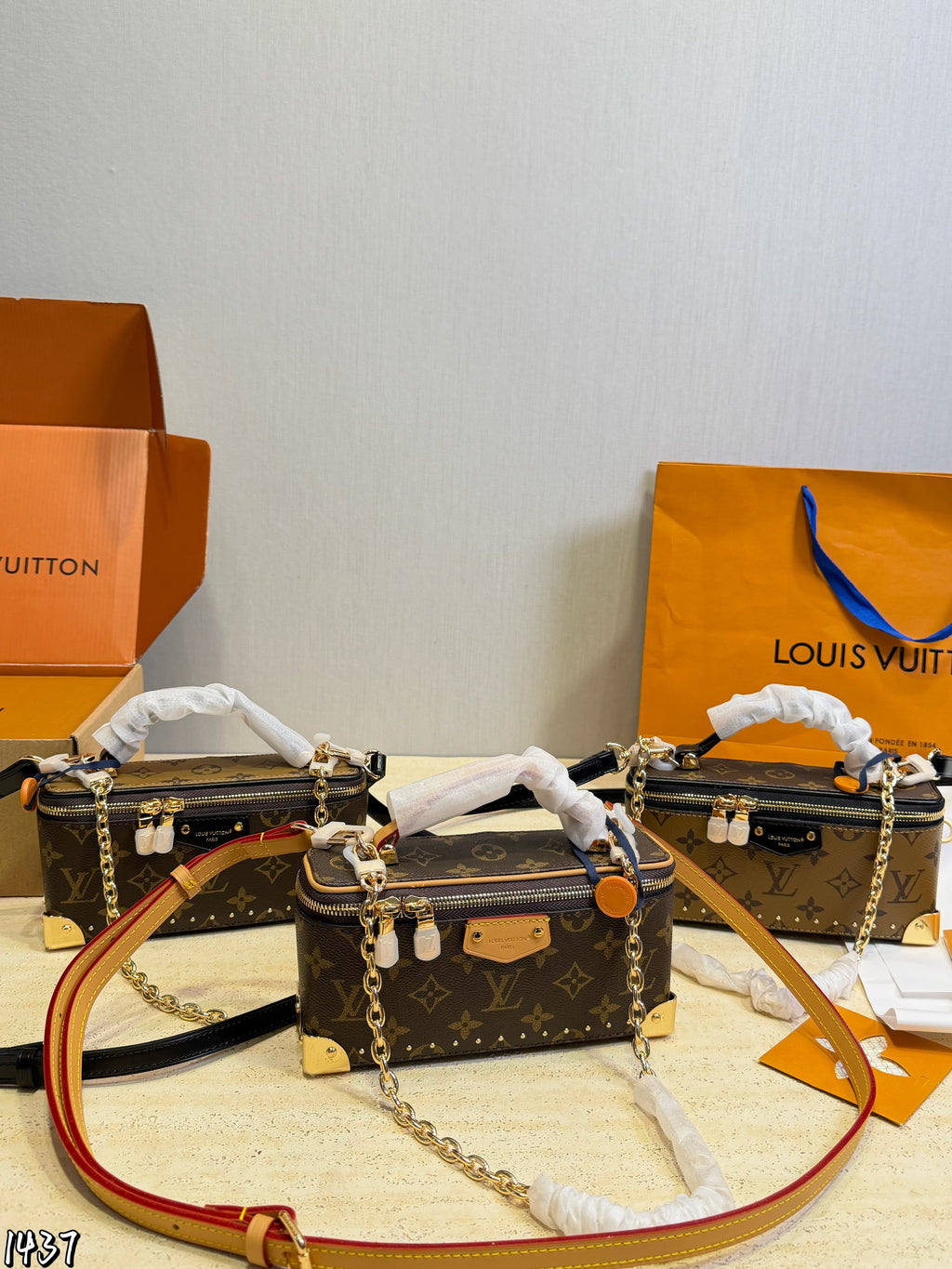 Monogram Mini Trunk Vanity Bag — view 2