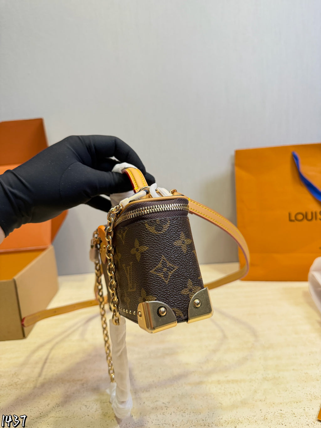 Monogram Mini Trunk Vanity Bag — view 3