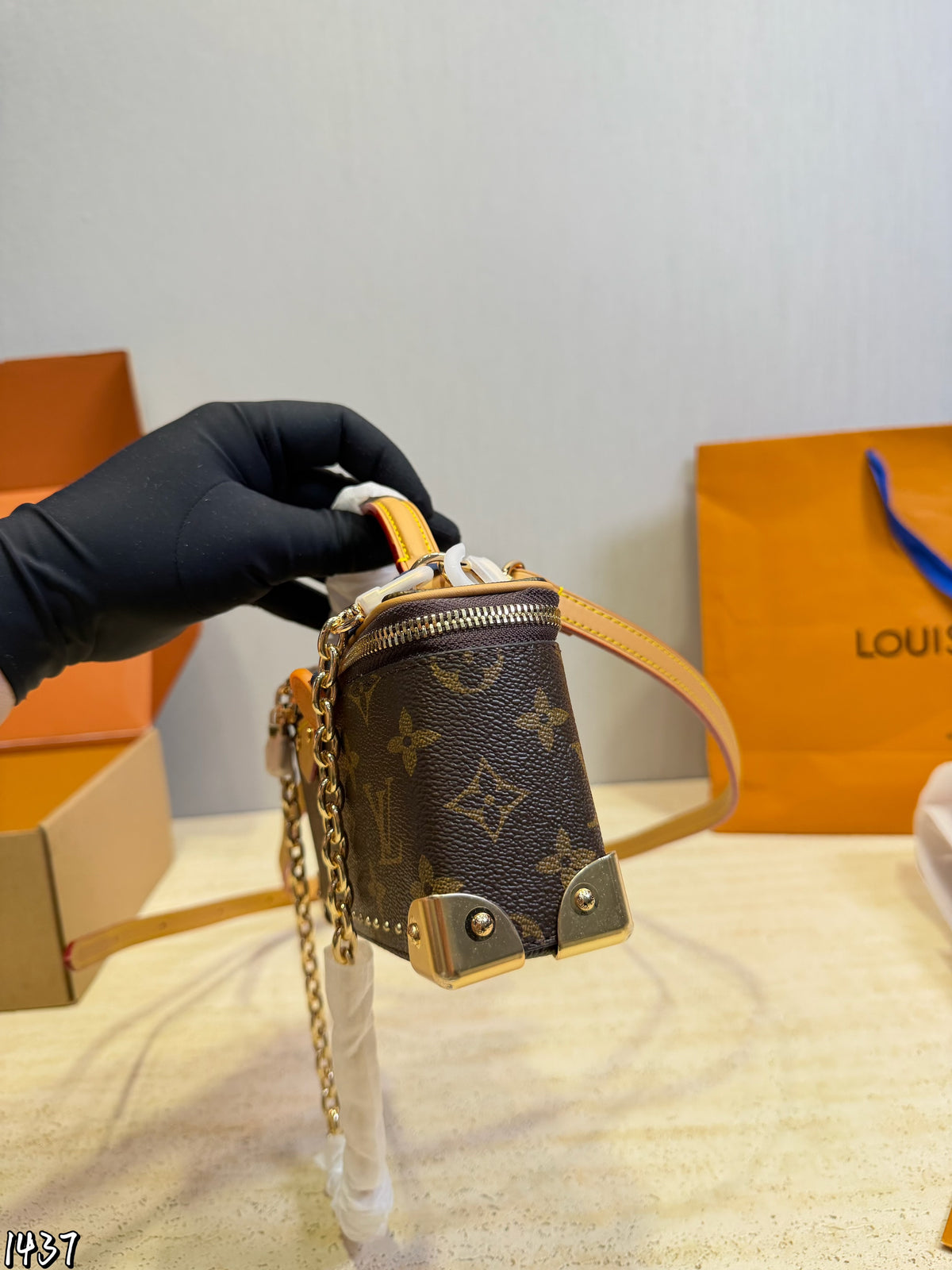 Monogram Mini Trunk Vanity Bag — view 3