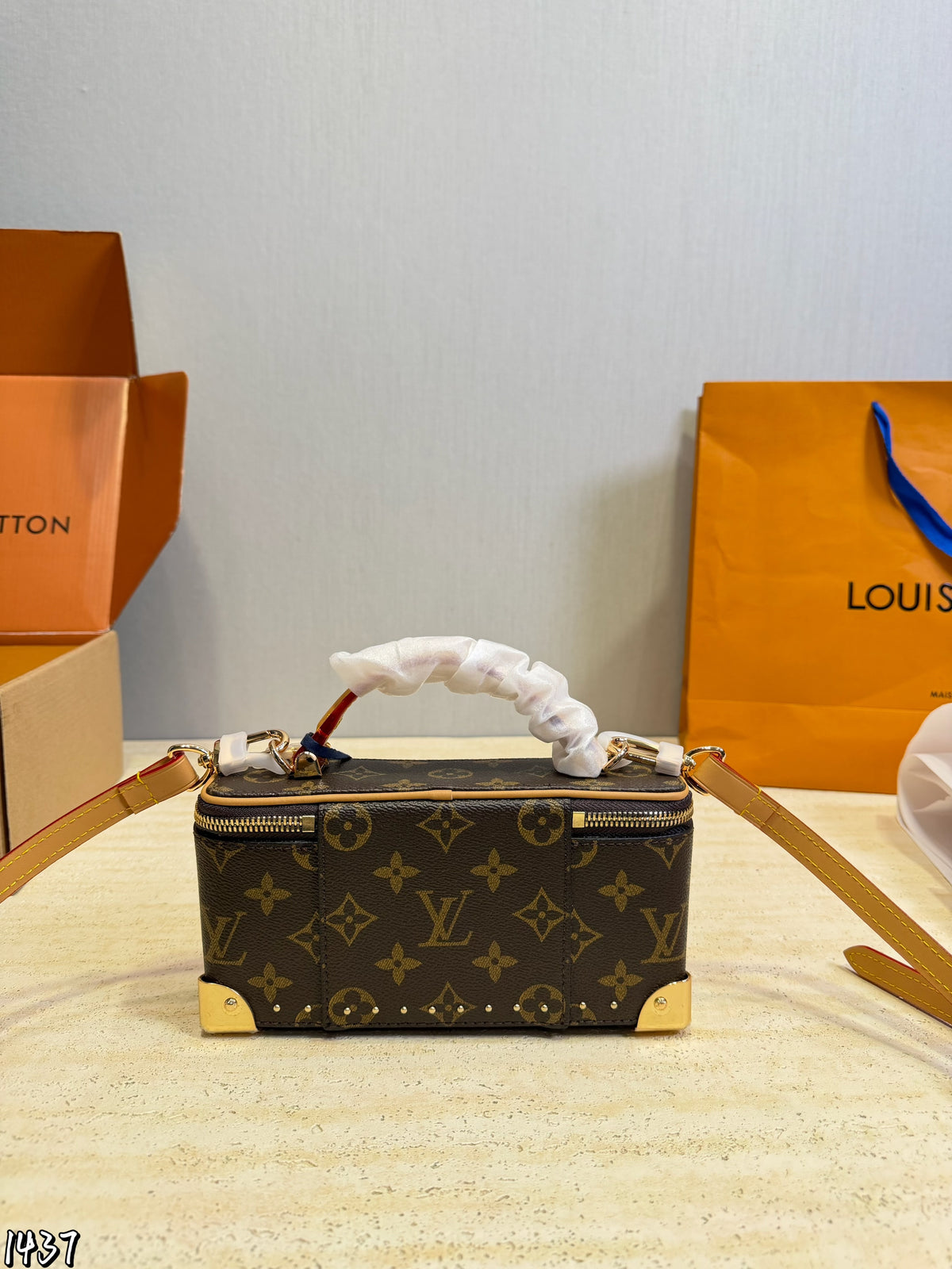 Monogram Mini Trunk Vanity Bag — view 7