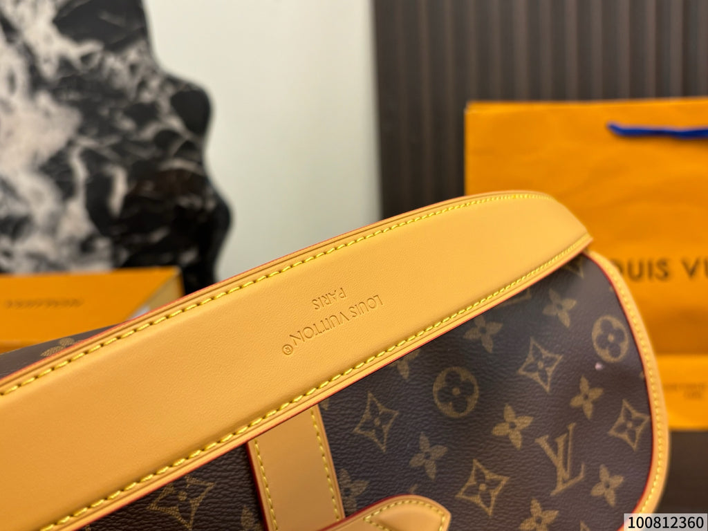 Monogram Buckle-Flap Messenger Bag — view 7