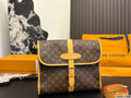 Monogram Buckle-Flap Messenger Bag — view 8