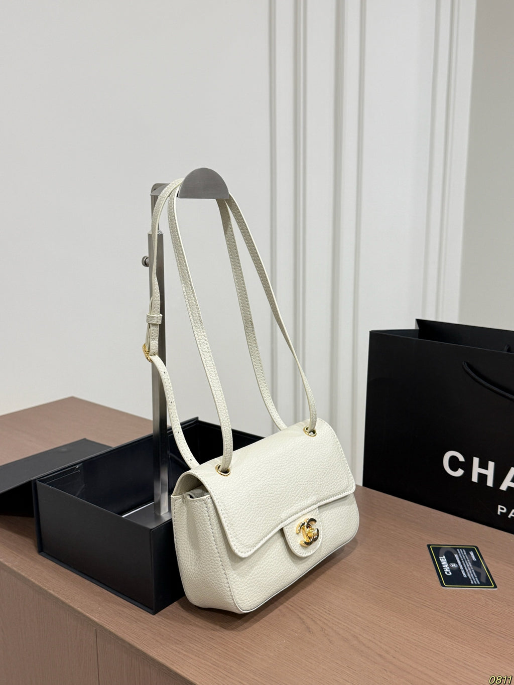 White Mini Flap Shoulder Bag — view 2