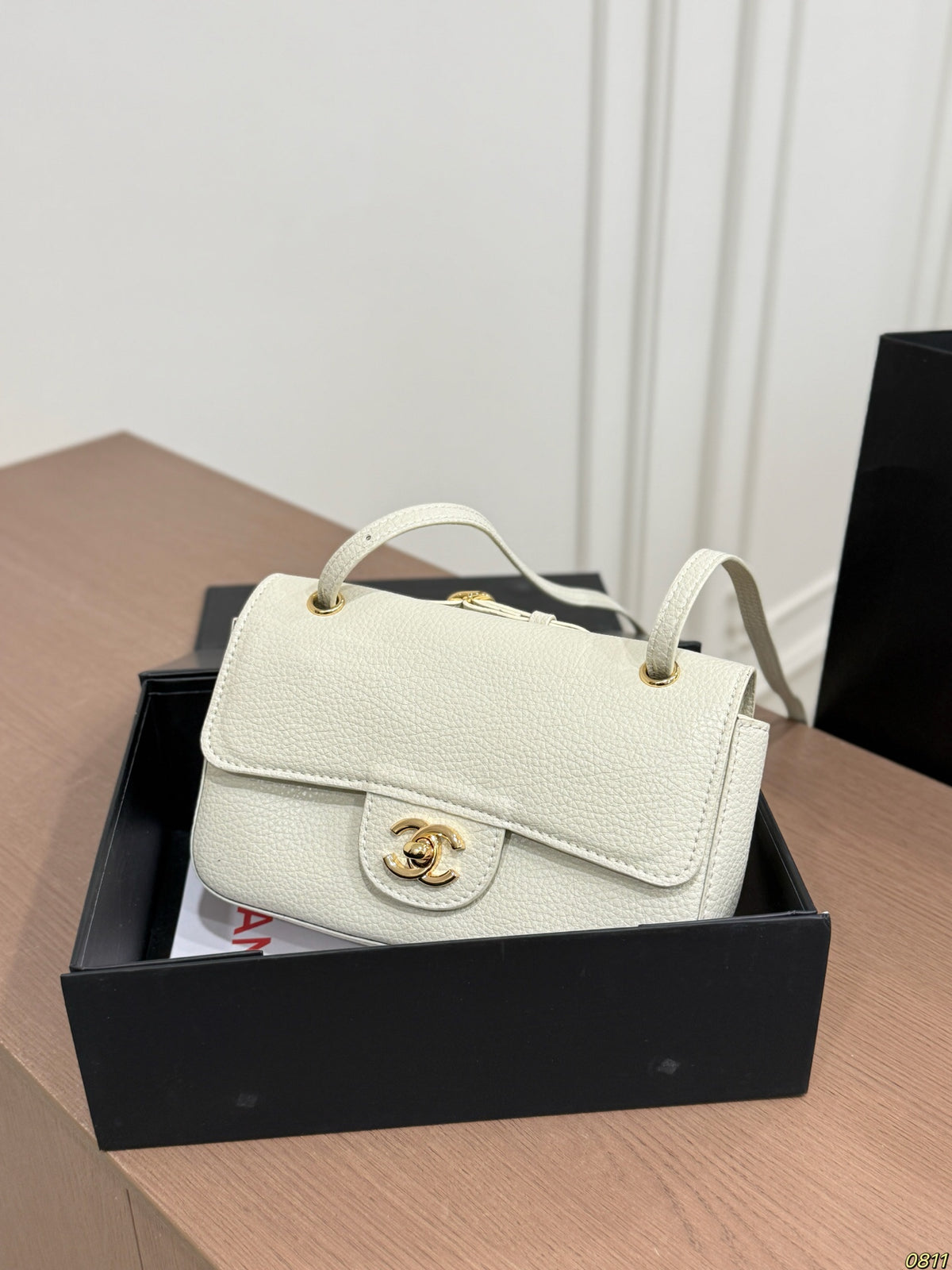 White Mini Flap Shoulder Bag — view 3