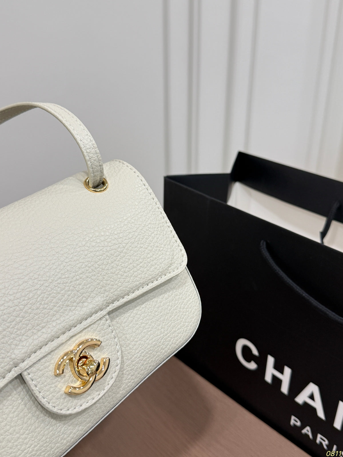 White Mini Flap Shoulder Bag — view 6