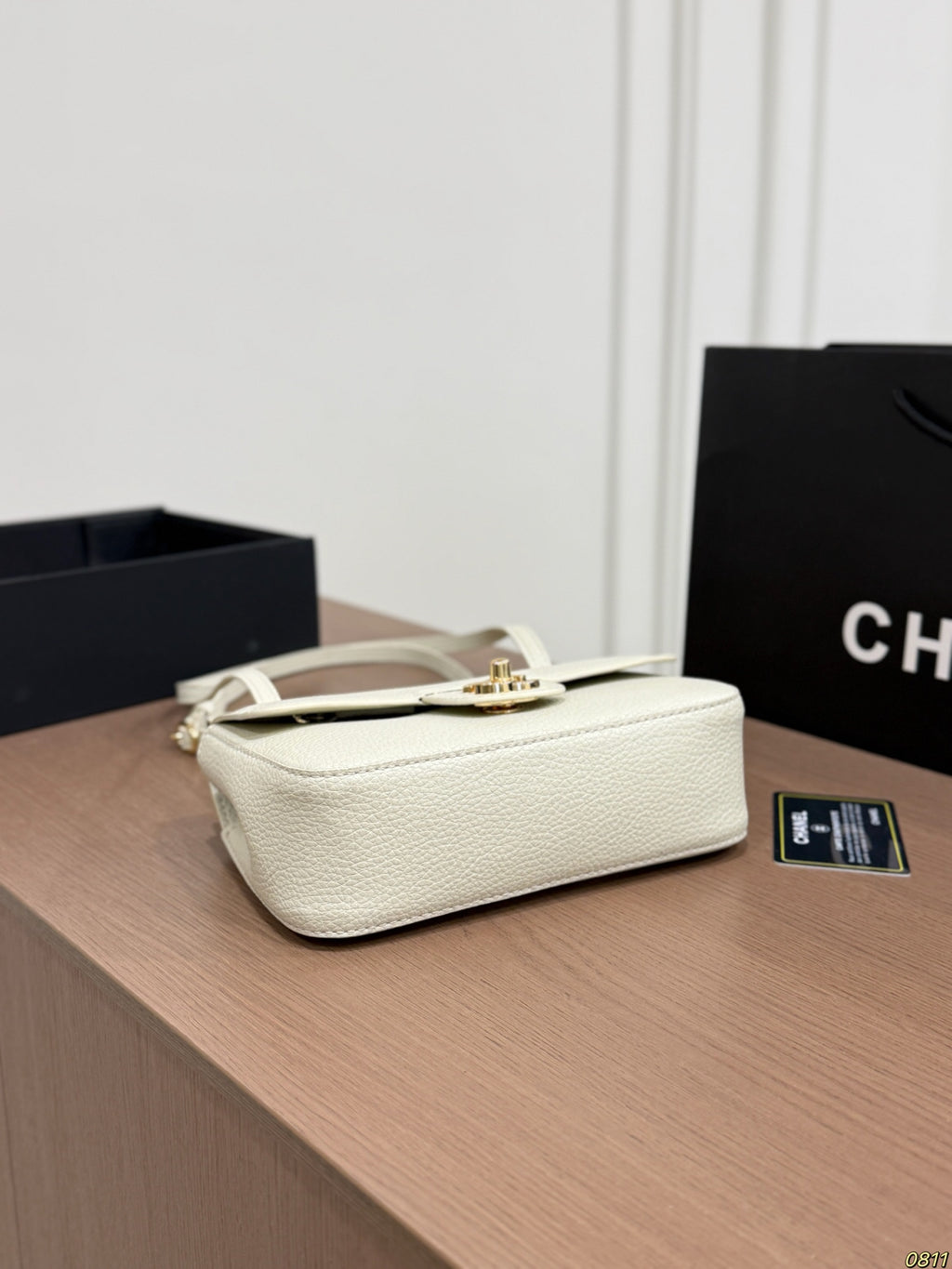 White Mini Flap Shoulder Bag — view 7