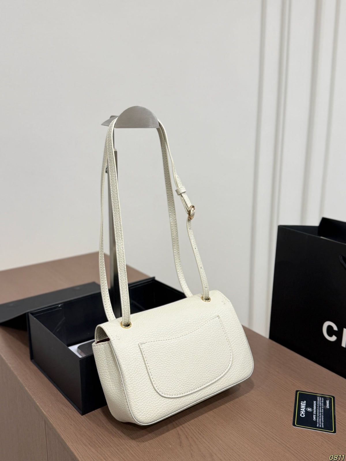 White Mini Flap Shoulder Bag — view 8