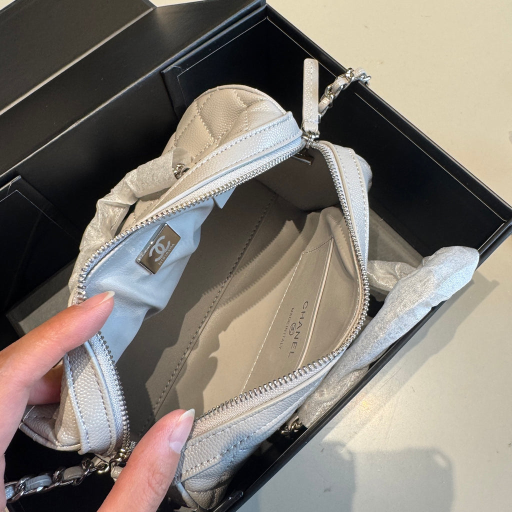 Quilted Mini Zip-Around Dome Bag — view 1