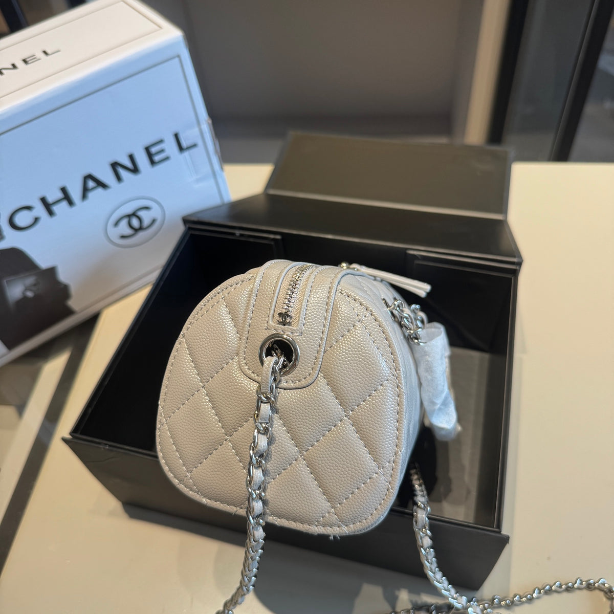 Quilted Mini Zip-Around Dome Bag — view 5