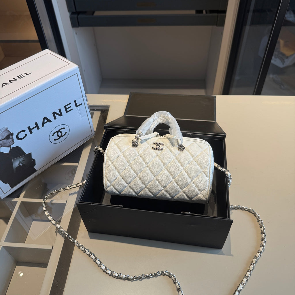 Quilted Mini Zip-Around Dome Bag — view 8