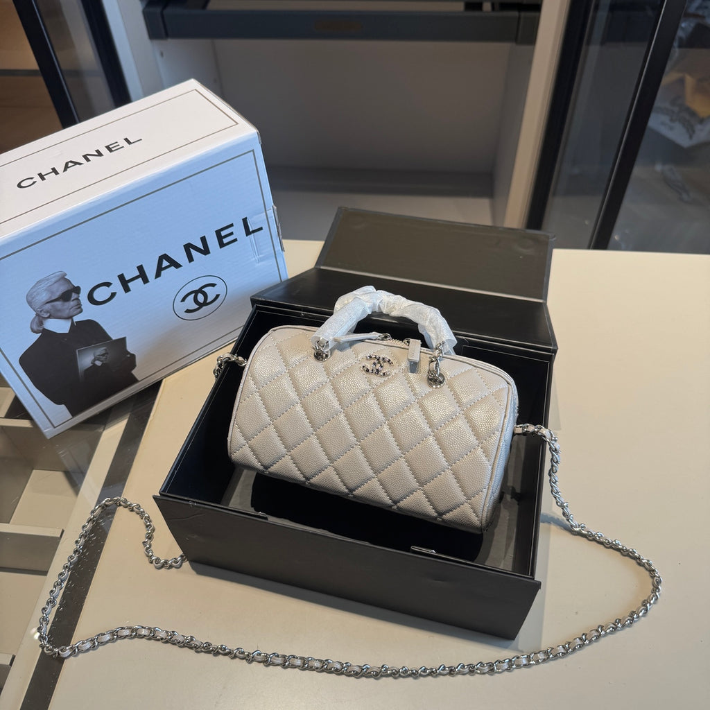 Quilted Mini Zip-Around Dome Bag — view 9