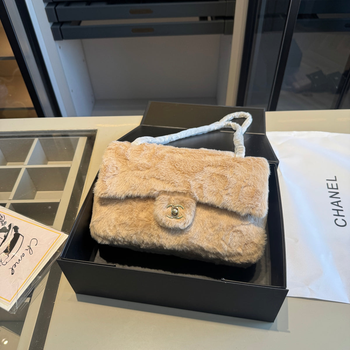 Plush Flap Shoulder Bag — view 4