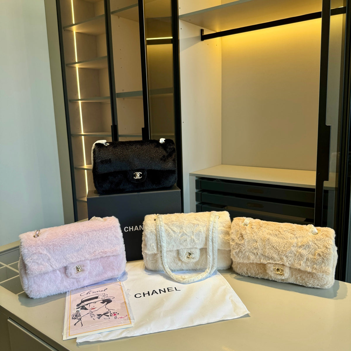 Plush Flap Shoulder Bag — view 7