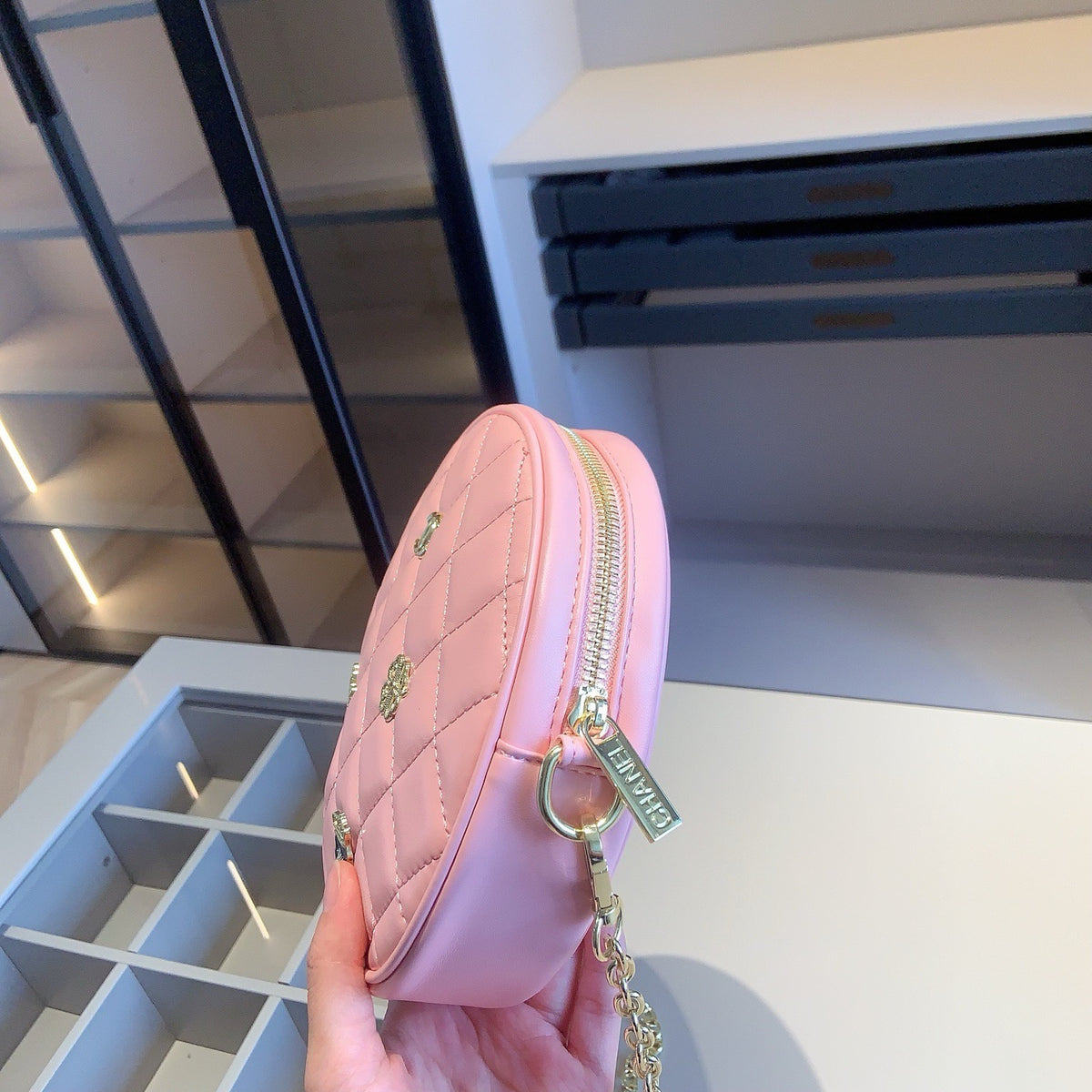 Pink Four-Piece Drawstring Bag Set — view 3