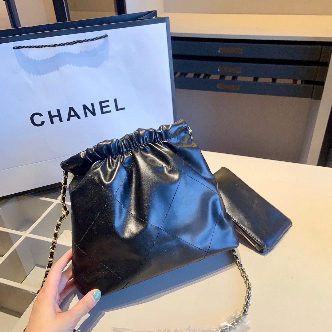 Black Four-Piece Drawstring Bag Set — view 5