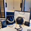 Black Four-Piece Drawstring Bag Set — view 8