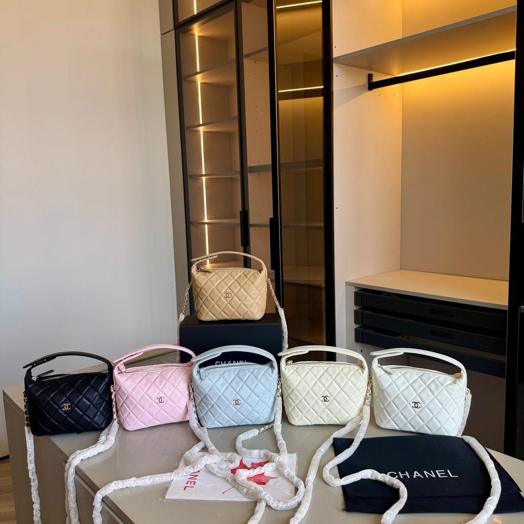 Quilted Mini Lunchbox Crossbody Bag — view 2