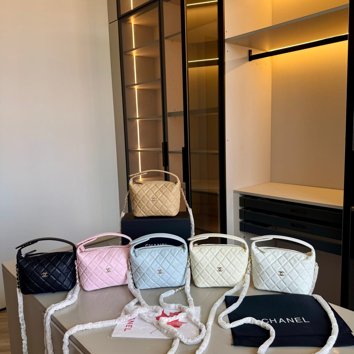 Quilted Mini Lunchbox Crossbody Bag — view 2