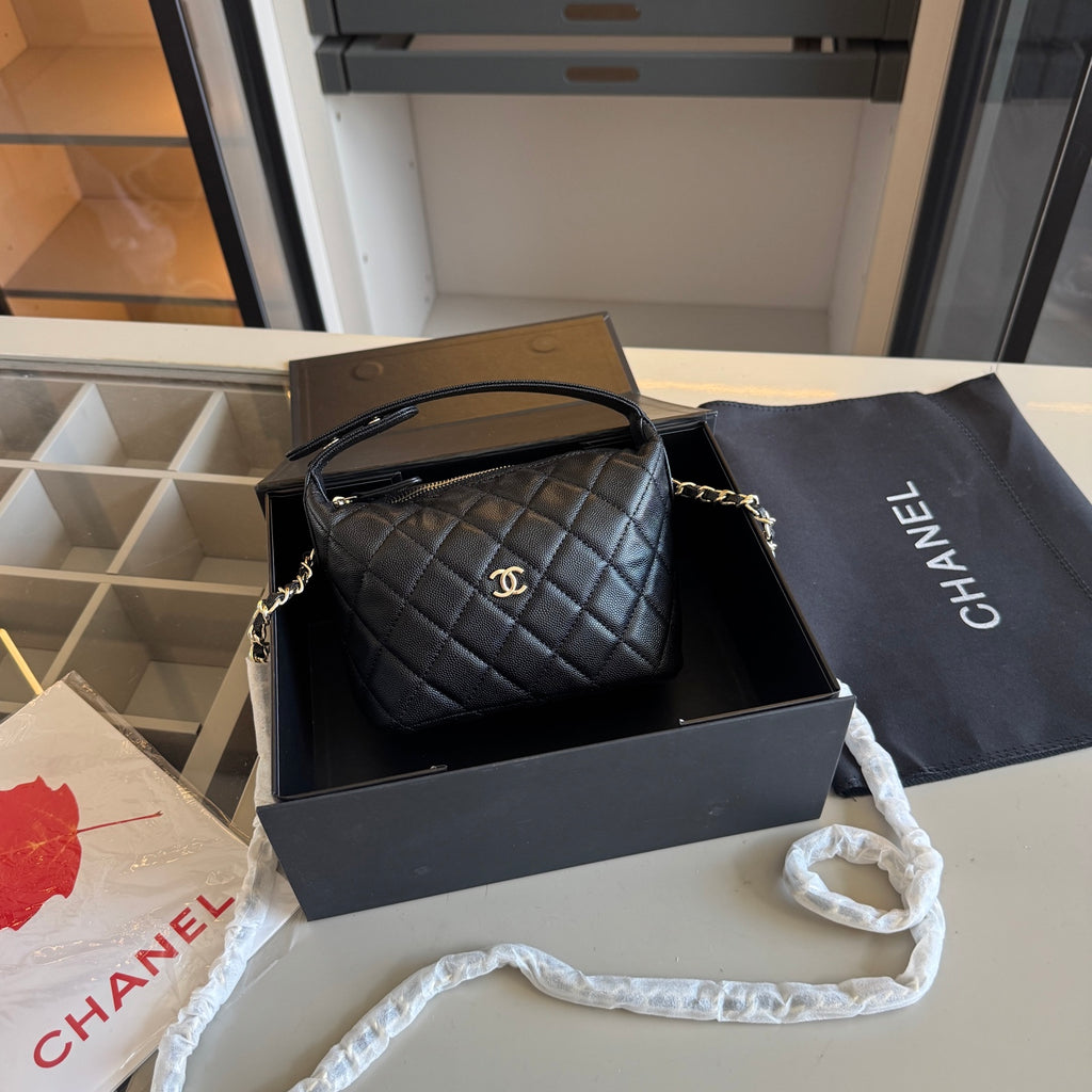 Quilted Mini Lunchbox Crossbody Bag — view 4