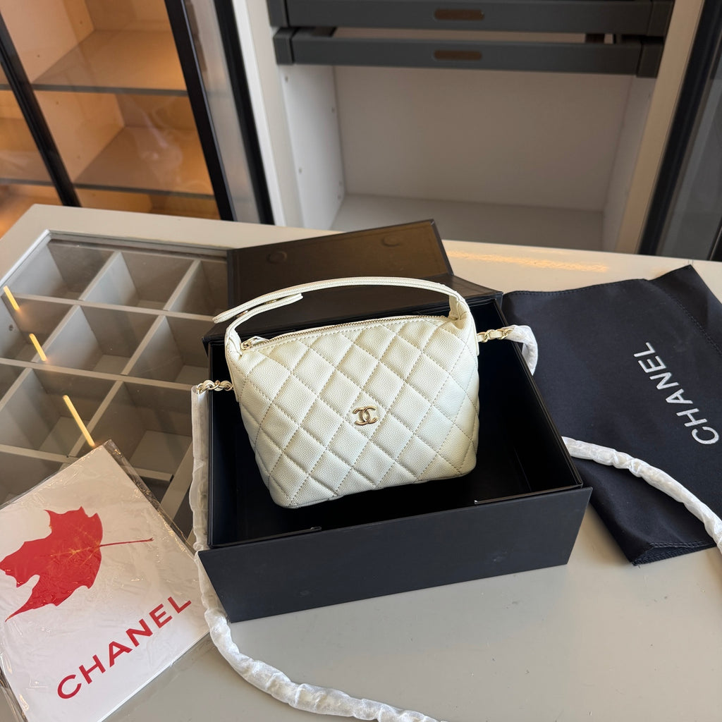 Quilted Mini Lunchbox Crossbody Bag — view 7