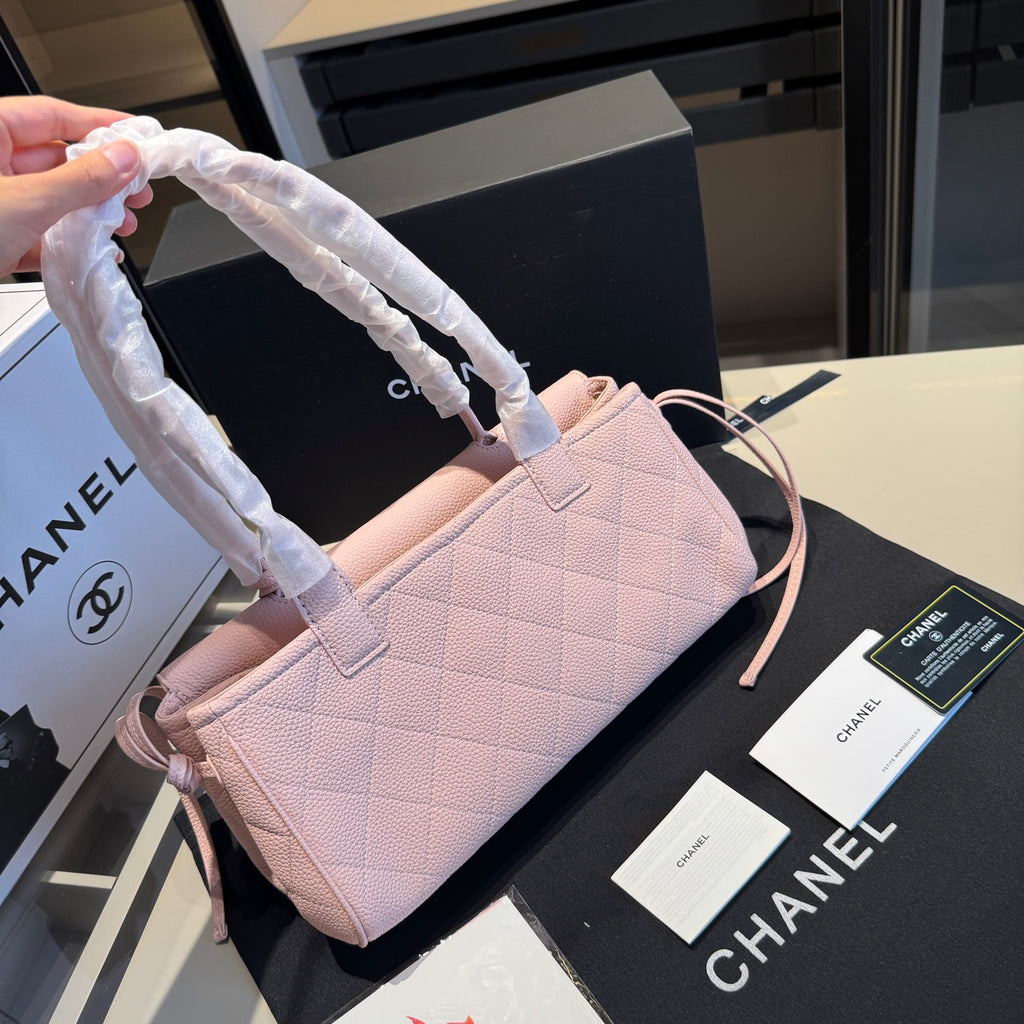 Textured Barrel Shoulder Bag with Top Handles — view 12