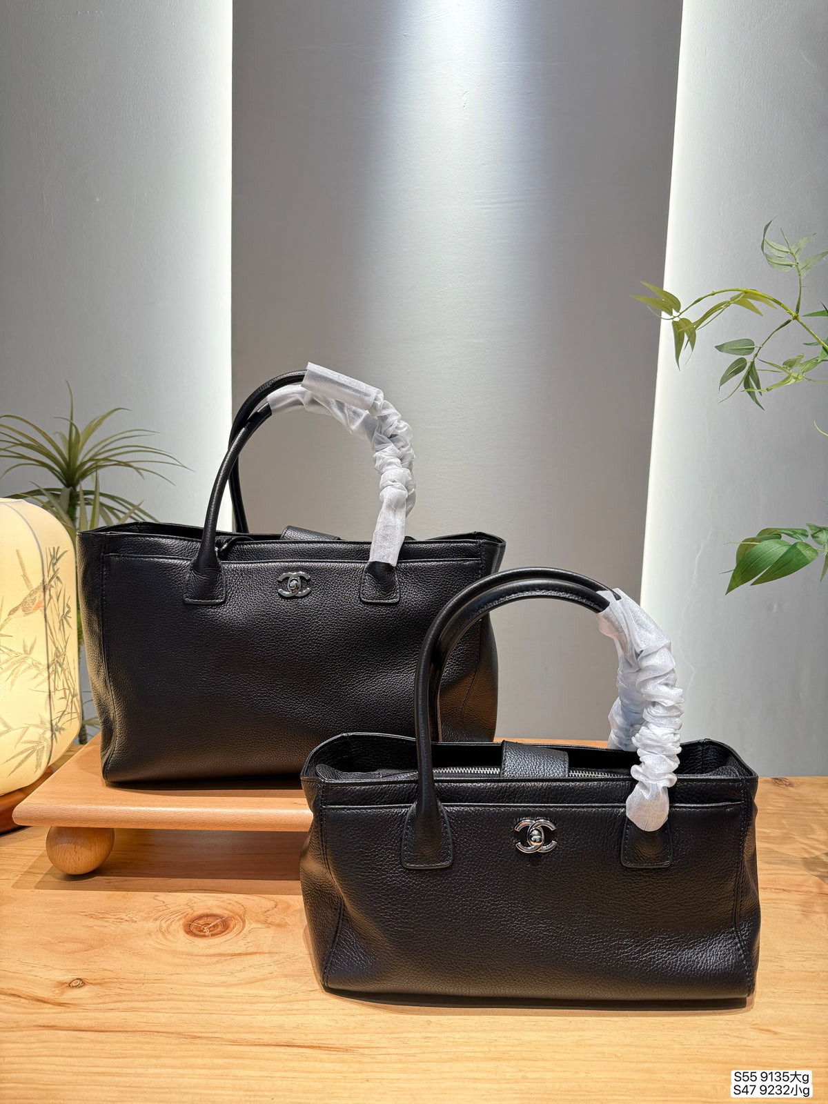 Textured Top-Handle Tote with Matching Pouch — view 11
