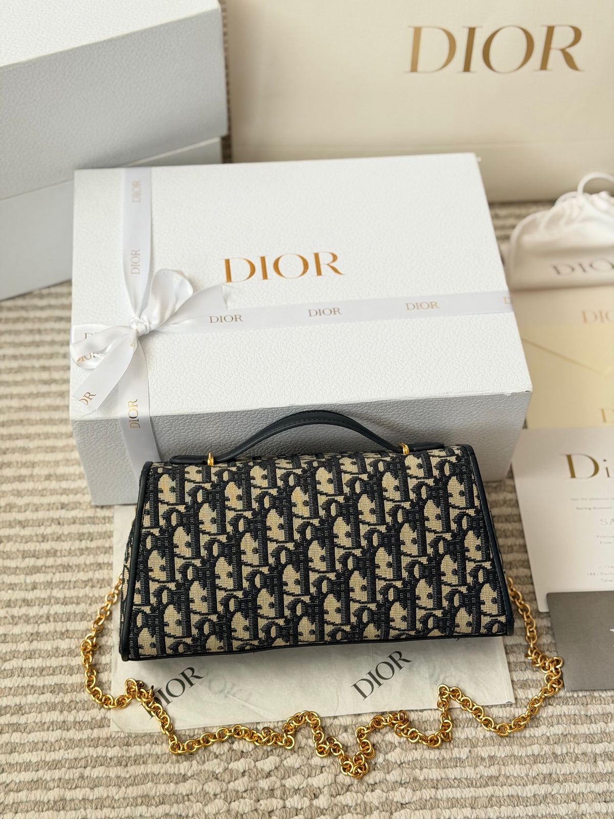 Monogram Flap Bag with Oval Clasp — view 2