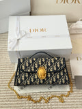 Monogram Flap Bag with Oval Clasp — view 9