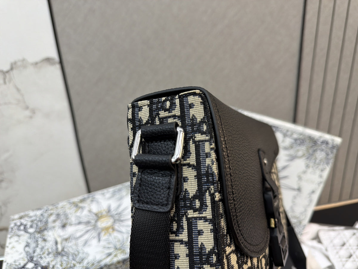 Buckle-Flap Saddle Crossbody Bag — view 3